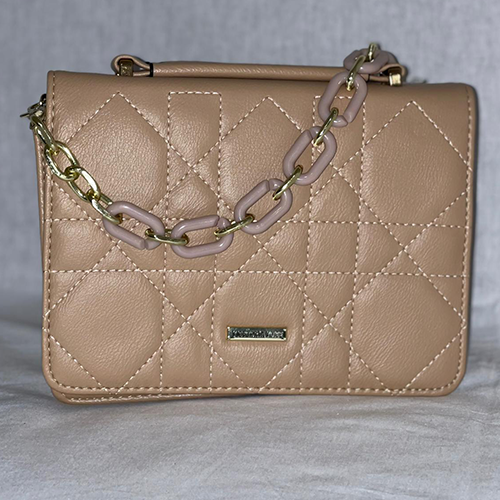 Borsa in ecopelle quadra